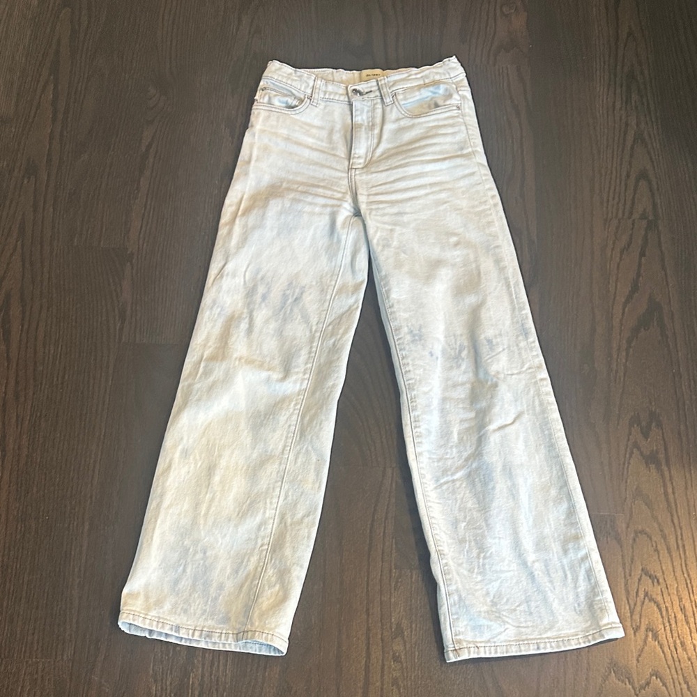 DL1961 Light Wash Kids Wide Leg Jeans